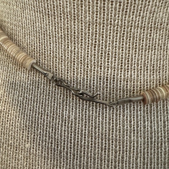 Vintage HEISHI Disc TURQUOISE Accents 17" NECKLACE Southwestern NATIVE American - Picture 6 of 6